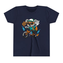 Load image into Gallery viewer, Kids Tee - Cute Back to School Koala Riding a Bike