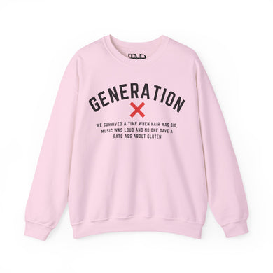 Graphic Sweatshirt with Generation X Humor