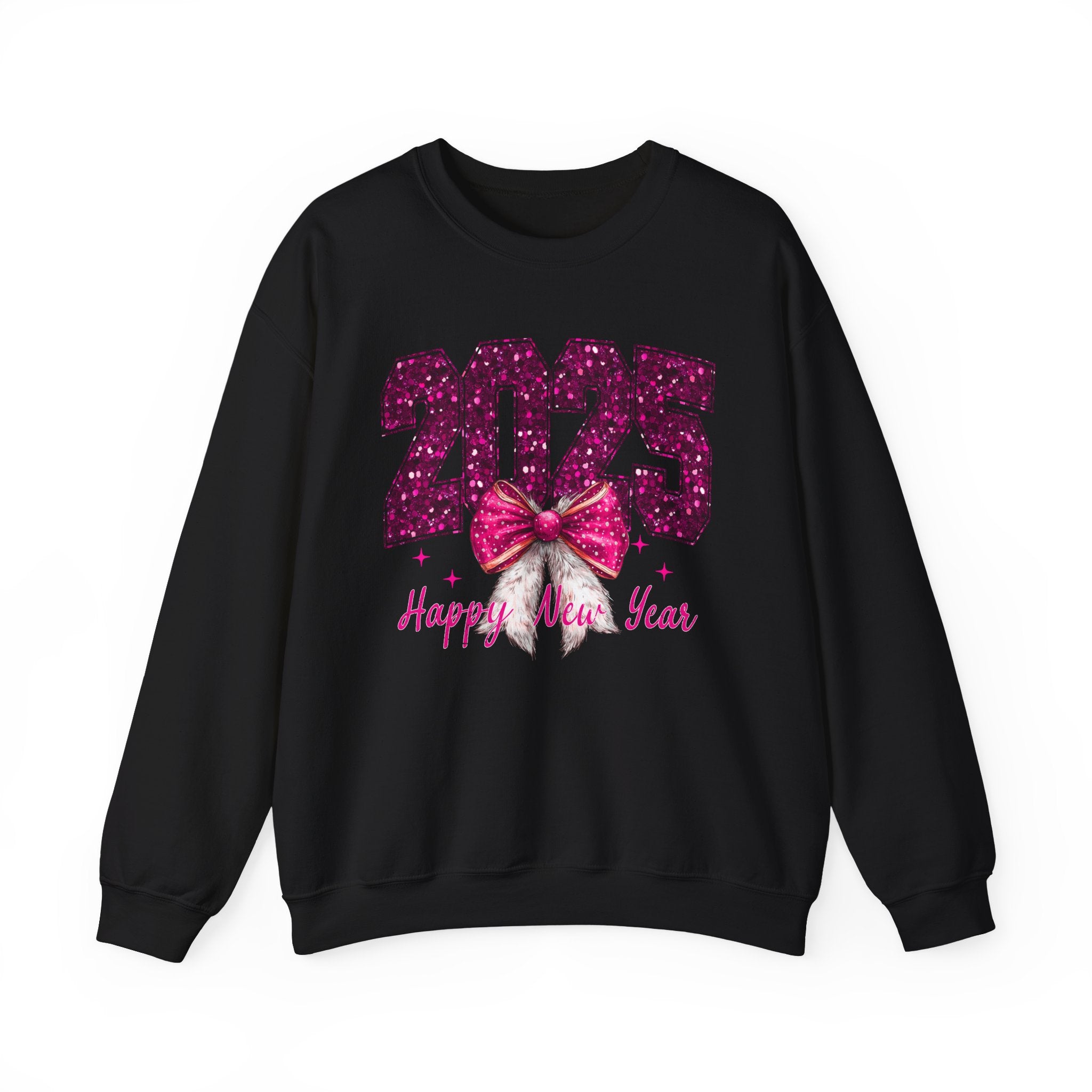 Cheers to 2025: Glitzy Bow Crewneck