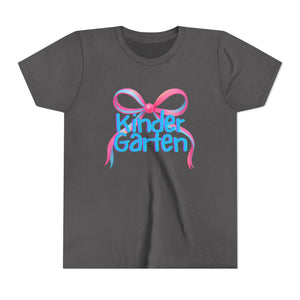 Kindergarten Tee - First Day of School Bow Design - Kids Softstyle Tee