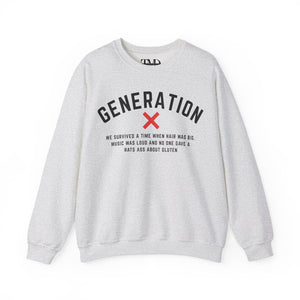 Graphic Sweatshirt with Generation X Humor