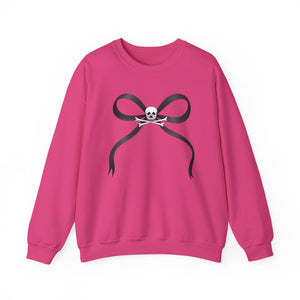Skull and Bones Bow Crewneck Sweatshirt