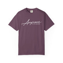 Load image into Gallery viewer, Anxious but Awesome T-Shirt - Snarky Mental Health Unisex Garment-Dyed T-shirt