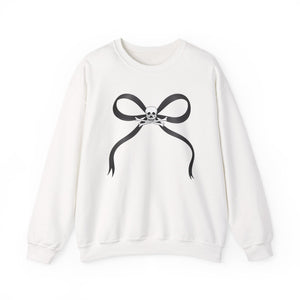 Skull and Bones Bow Crewneck Sweatshirt