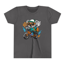 Load image into Gallery viewer, Kids Tee - Cute Back to School Koala Riding a Bike
