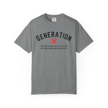 Load image into Gallery viewer, Generation X Pop Culture Unisex T-shirt, Vintage Style Gift, 80s Nostalgia Apparel, Casual Everyday Wear, Cool Graphic Tee, Gene