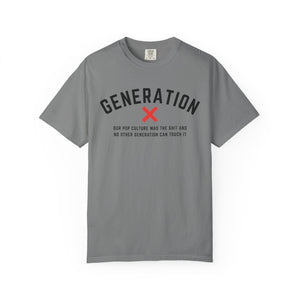 Generation X Pop Culture Unisex T-shirt, Vintage Style Gift, 80s Nostalgia Apparel, Casual Everyday Wear, Cool Graphic Tee, Gene