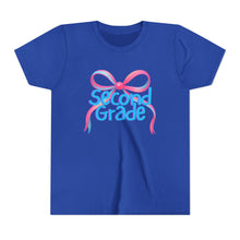 Load image into Gallery viewer, Second Grade Tee - First Day of School Bow Design - Kids Softstyle Tee