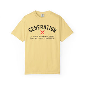 Generation X T-Shirt, Vintage Style Tee, Unisex Graphic Shirt,, Nostalgic Apparel, Casual Statement Wear, Gene