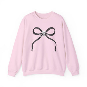Skull and Bones Bow Crewneck Sweatshirt