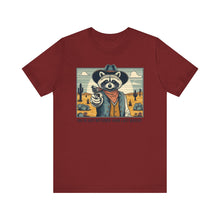 Load image into Gallery viewer, Funny Raccoon Tee - ‘You’ve Just Buttered Your Last Biscuit’ Unisex Short Sleeve Shirt