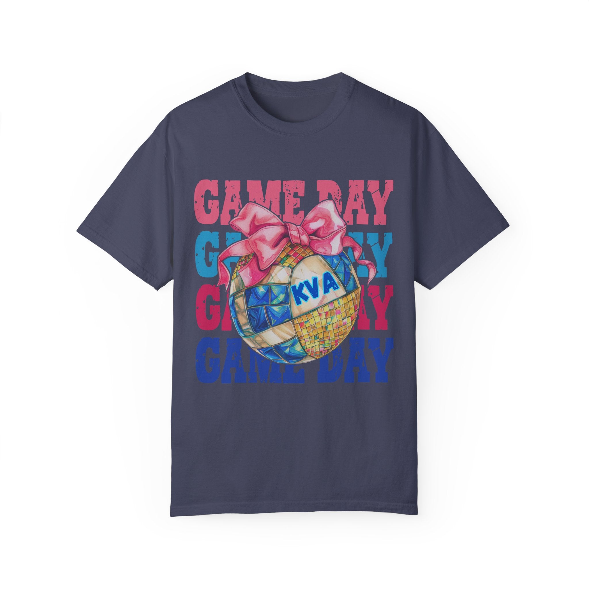 Game Day Bow KVA Unisex Garment-Dyed T-Shirt