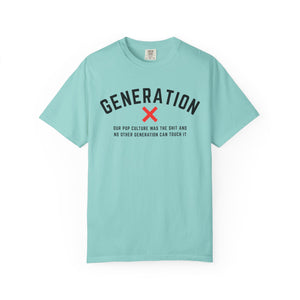 Generation X Pop Culture Unisex T-shirt, Vintage Style Gift, 80s Nostalgia Apparel, Casual Everyday Wear, Cool Graphic Tee, Gene