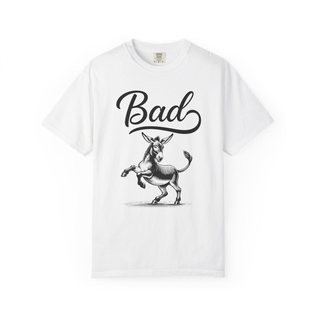 Playful Unisex T-Shirt - 'Stay Bad' Donkey Graphic Tee