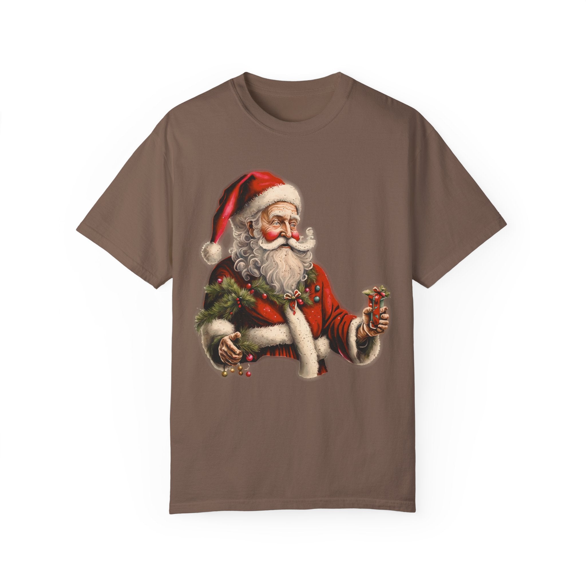 Vintage Santa: Unisex Garment-Dyed T-shirt