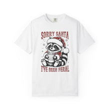 Load image into Gallery viewer, Feral Raccoon Christmas Comfort Colors T-shirt