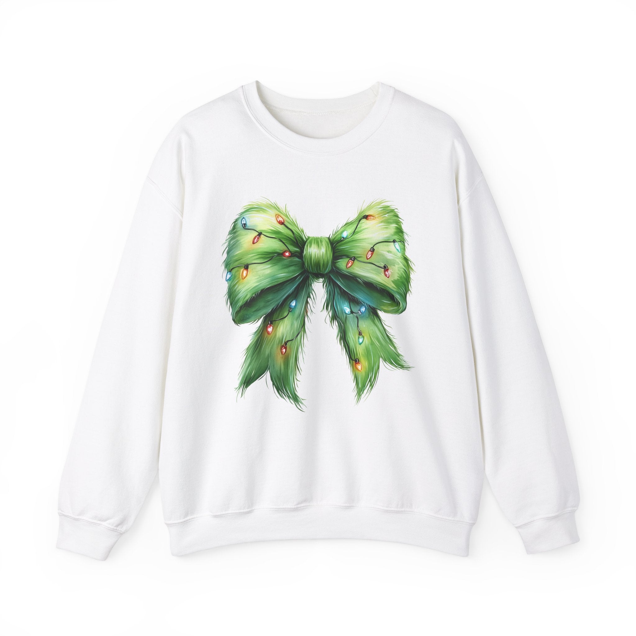 Grinchmas Bow: Festive Sweatshirt