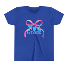 Load image into Gallery viewer, Third Grade Tee - First Day of School Bow Design - Kids Softstyle Tee