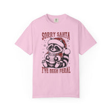 Load image into Gallery viewer, Feral Raccoon Christmas Comfort Colors T-shirt
