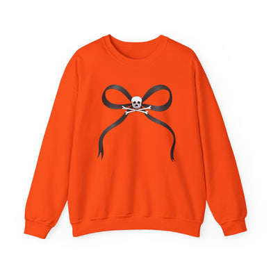 Skull and Bones Bow Crewneck Sweatshirt