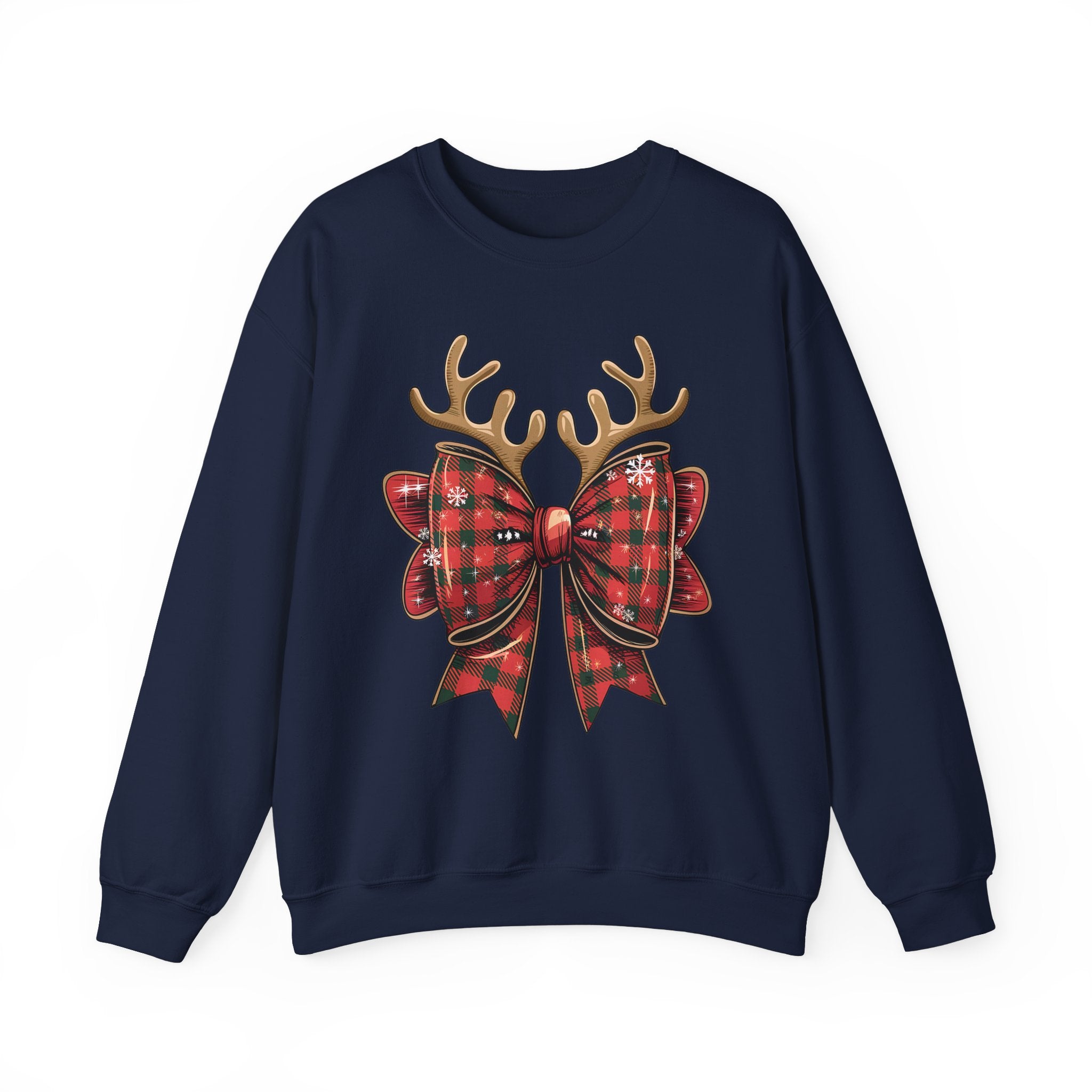 Reindeer Antlers & Bow-tiful Cheer! Sweathshirt