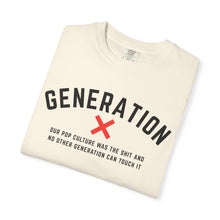 Load image into Gallery viewer, Generation X Pop Culture Unisex T-shirt, Vintage Style Gift, 80s Nostalgia Apparel, Casual Everyday Wear, Cool Graphic Tee, Gene