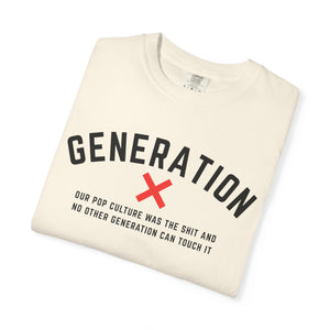 Generation X Pop Culture Unisex T-shirt, Vintage Style Gift, 80s Nostalgia Apparel, Casual Everyday Wear, Cool Graphic Tee, Gene