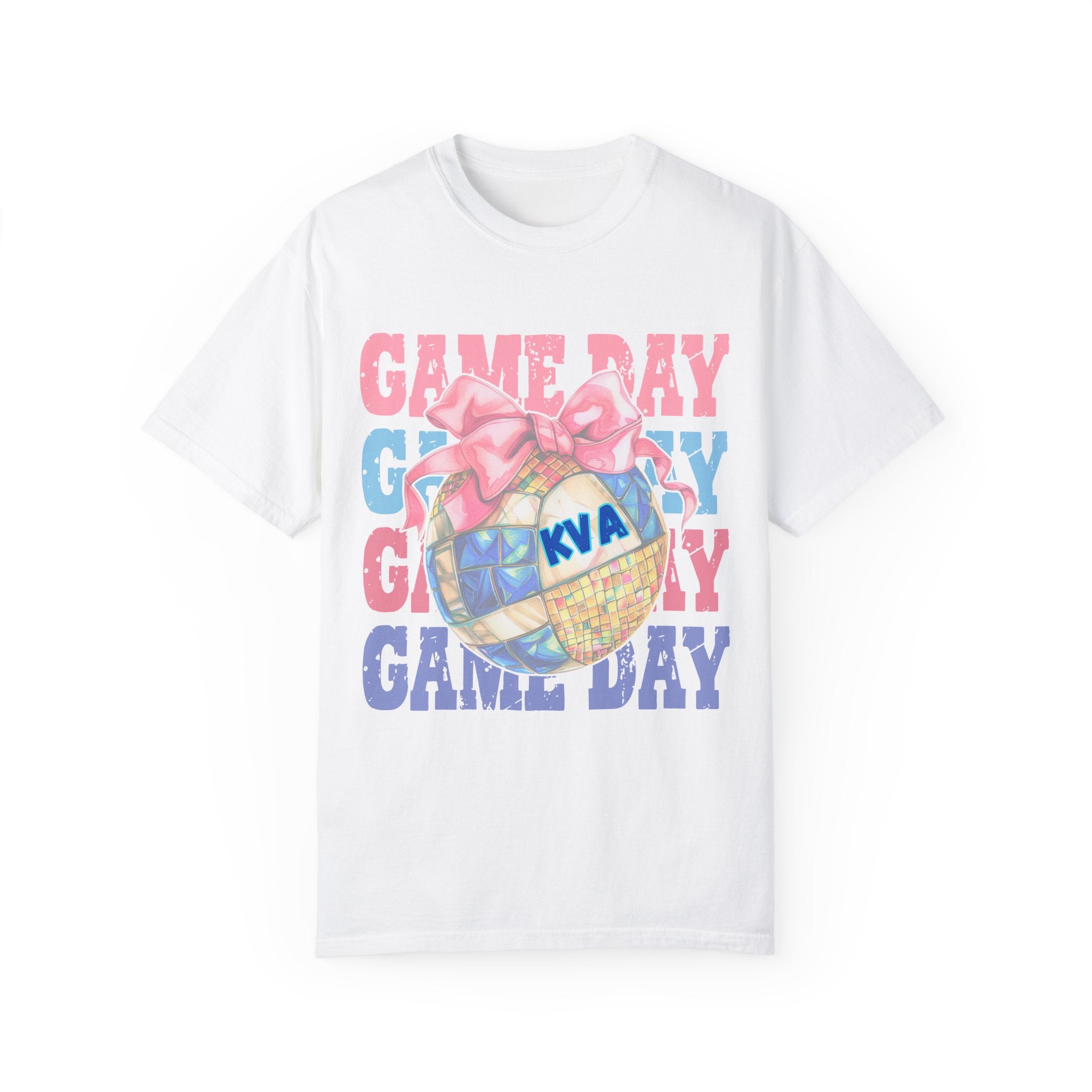 Game Day Bow KVA Unisex Garment-Dyed T-Shirt