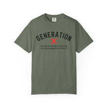 Load image into Gallery viewer, Generation X Pop Culture Unisex T-shirt, Vintage Style Gift, 80s Nostalgia Apparel, Casual Everyday Wear, Cool Graphic Tee, Gene