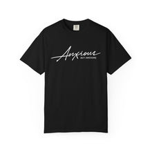 Load image into Gallery viewer, Anxious but Awesome T-Shirt - Snarky Mental Health Unisex Garment-Dyed T-shirt