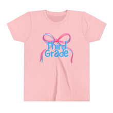 Load image into Gallery viewer, Third Grade Tee - First Day of School Bow Design - Kids Softstyle Tee