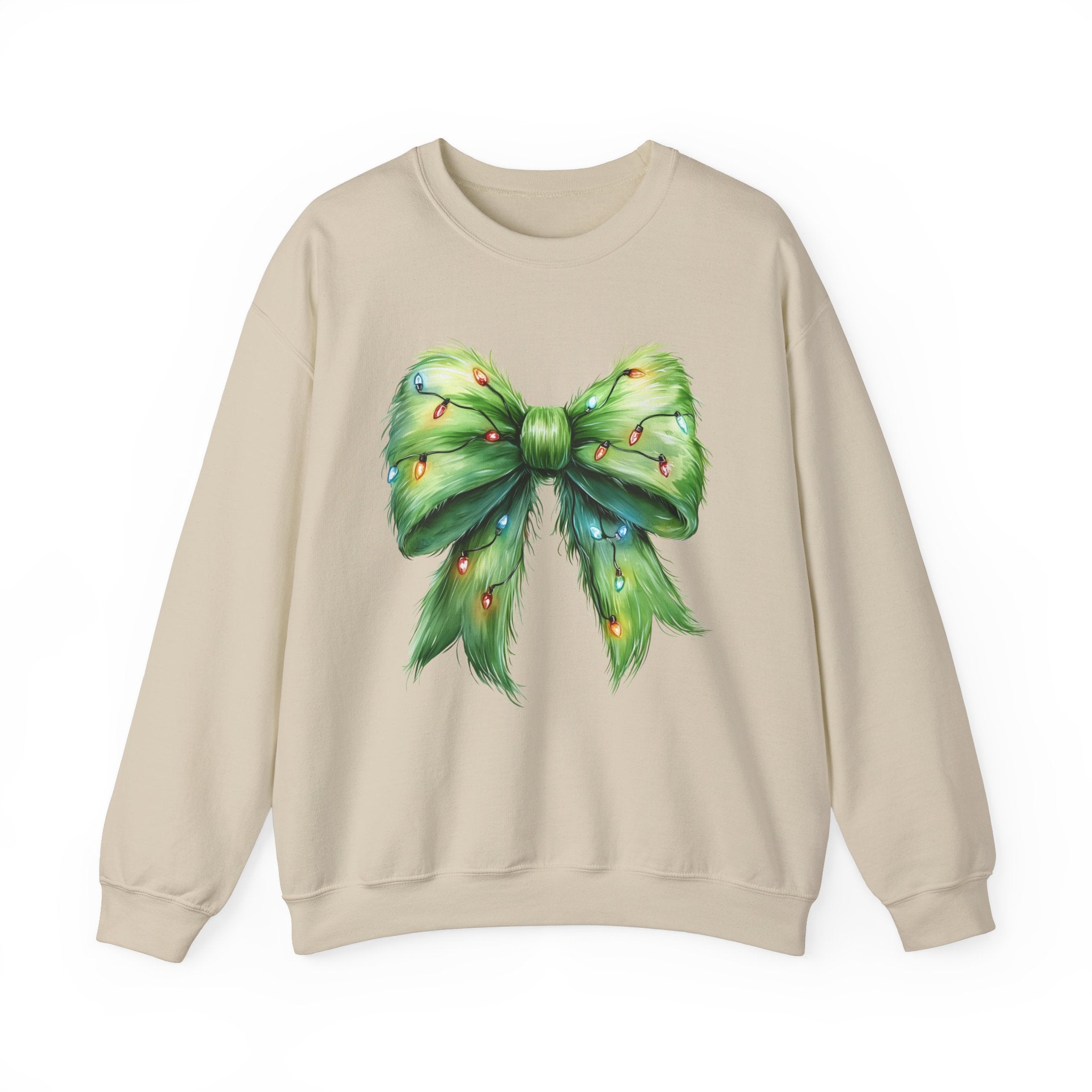 Grinchmas Bow: Festive Sweatshirt