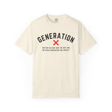 Load image into Gallery viewer, Generation X Pop Culture Unisex T-shirt, Vintage Style Gift, 80s Nostalgia Apparel, Casual Everyday Wear, Cool Graphic Tee, Gene