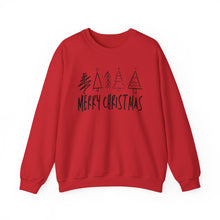 Load image into Gallery viewer, Simply Festive: Hand-Drawn Trees Crewneck Sweatshirt