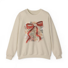 Load image into Gallery viewer, Fall Pumpkin Bow Crewneck Sweatshirt