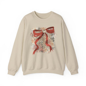 Fall Pumpkin Bow Crewneck Sweatshirt