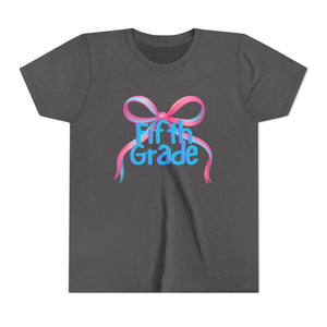 Fifth Grade Tee - First Day of School Bow Design - Kids Softstyle Tee