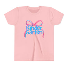 Load image into Gallery viewer, Kindergarten Tee - First Day of School Bow Design - Kids Softstyle Tee