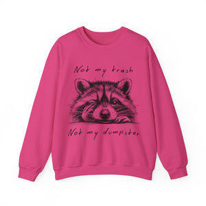 "Not My Trash, Not My Dumpster" Raccoon Sweatshirt