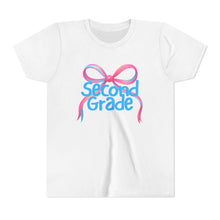 Load image into Gallery viewer, Second Grade Tee - First Day of School Bow Design - Kids Softstyle Tee