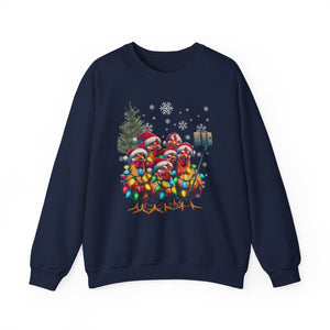 Chicken Sisters Christmas Selfie Crewneck Sweatshirt, comfy, homestead, funny holiday