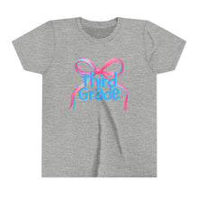 Load image into Gallery viewer, Third Grade Tee - First Day of School Bow Design - Kids Softstyle Tee