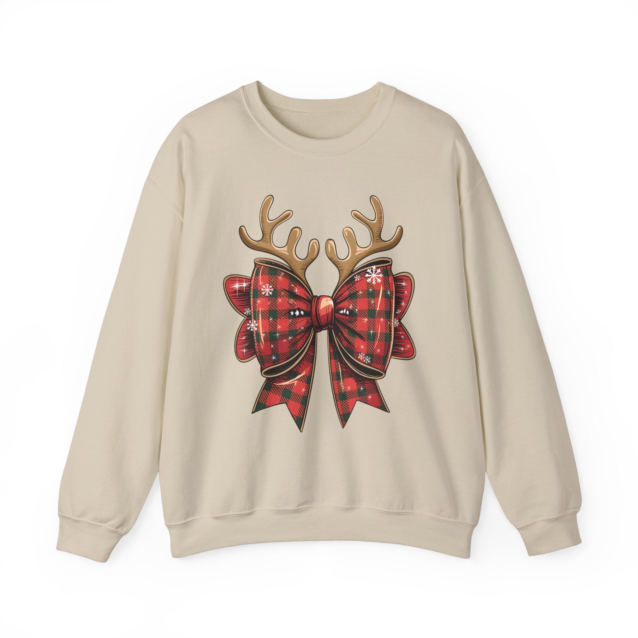 Reindeer Antlers & Bow-tiful Cheer! Sweathshirt