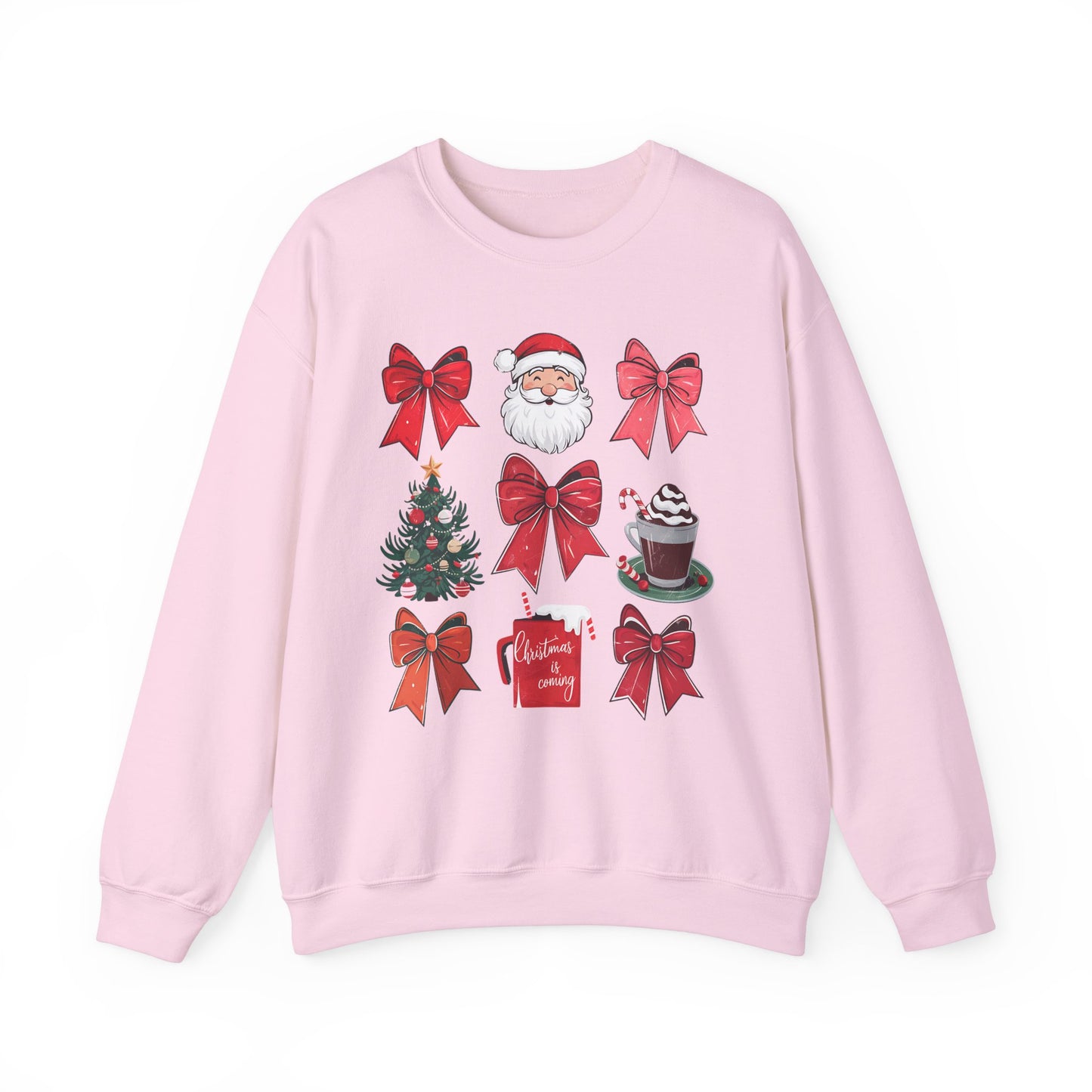 pink santa sweatshirt