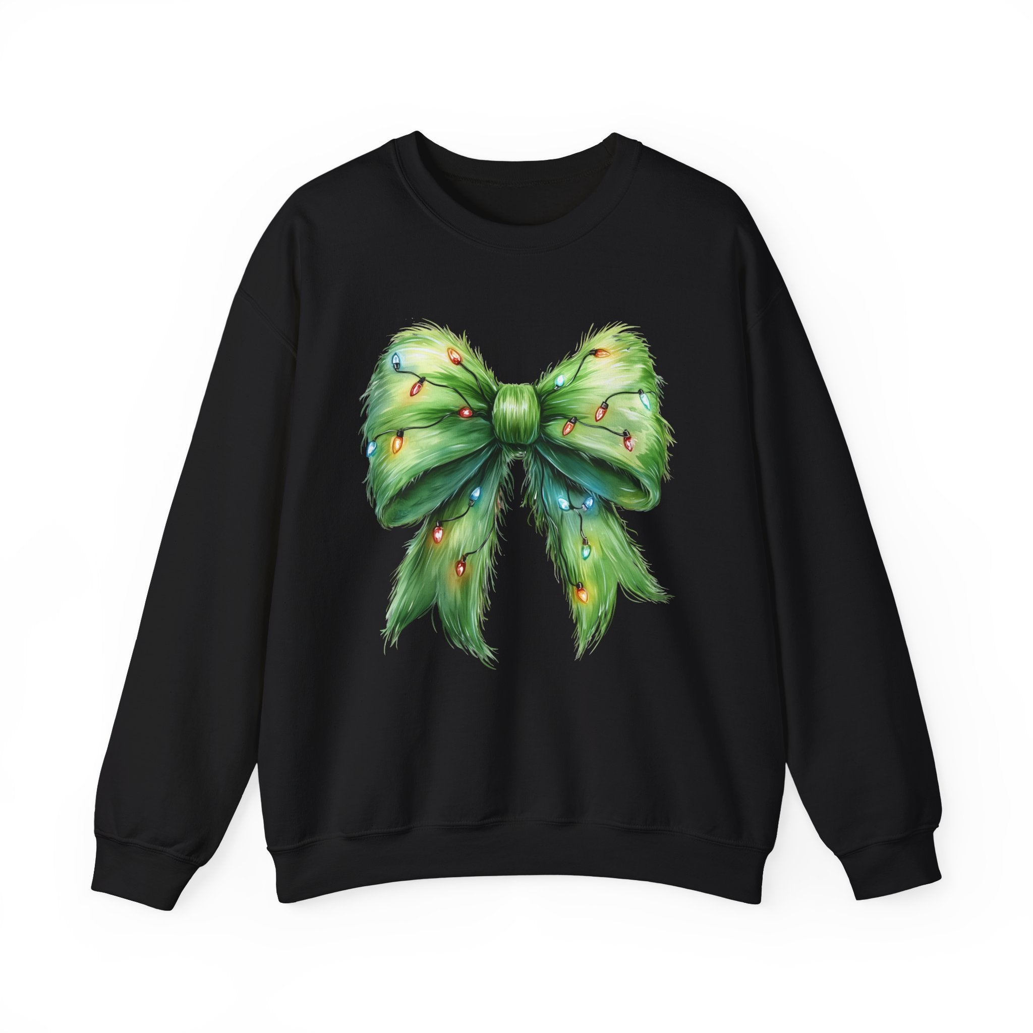 Grinchmas Bow: Festive Sweatshirt