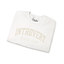 Load image into Gallery viewer, Introvert Social Club Crewneck Sweatshirt - Cozy Gift for Introverts
