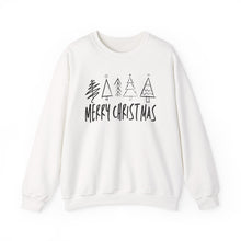 Load image into Gallery viewer, Simply Festive: Hand-Drawn Trees Crewneck Sweatshirt