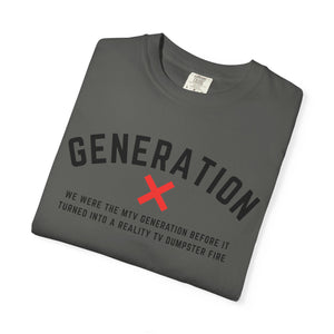 Generation X T-Shirt, Vintage Style Tee, Unisex Graphic Shirt,, Nostalgic Apparel, Casual Statement Wear, Gene