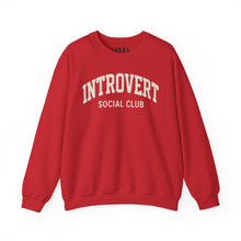Load image into Gallery viewer, Introvert Social Club Crewneck Sweatshirt - Cozy Gift for Introverts