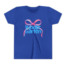 Load image into Gallery viewer, Kindergarten Tee - First Day of School Bow Design - Kids Softstyle Tee